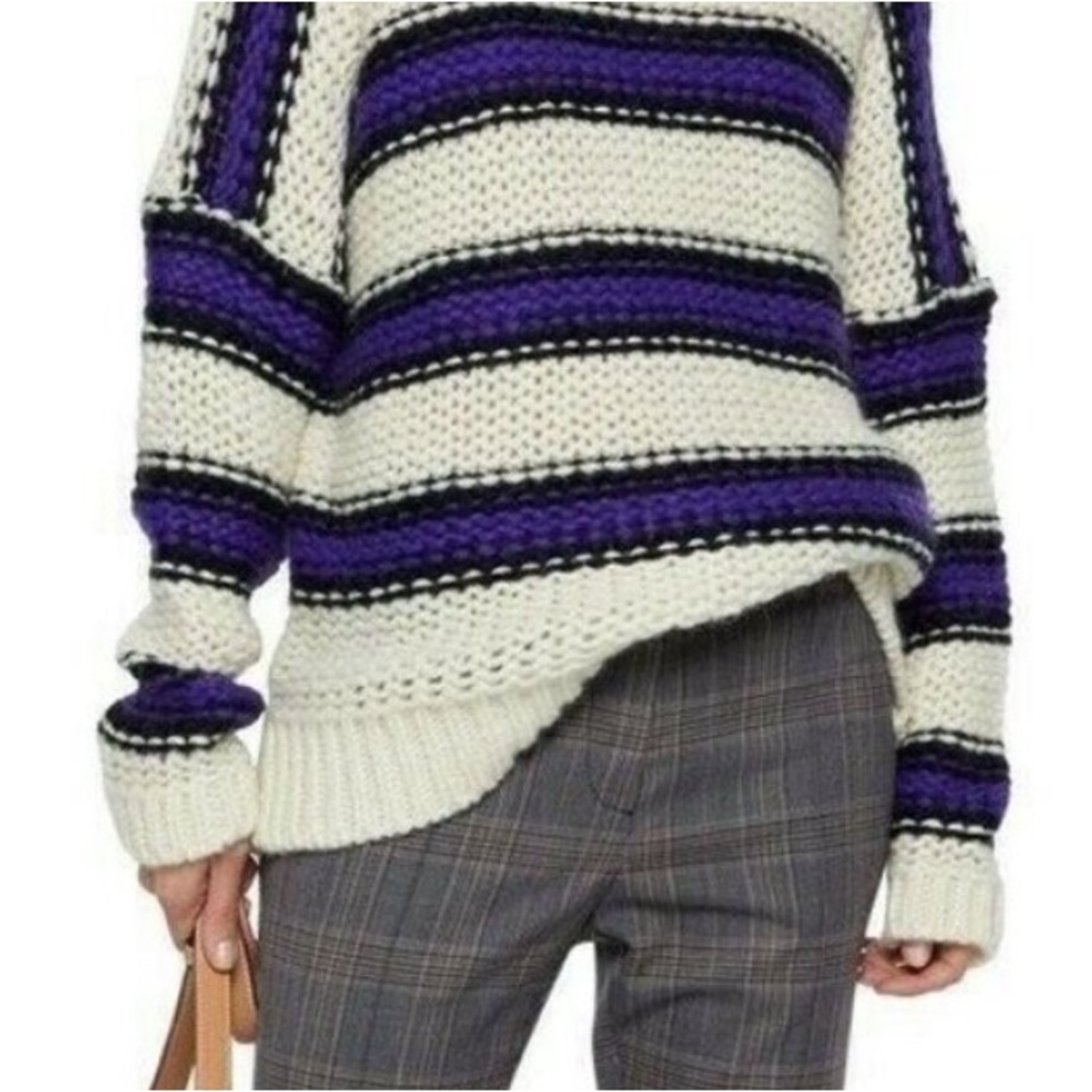 Maje mohair striped sweater
